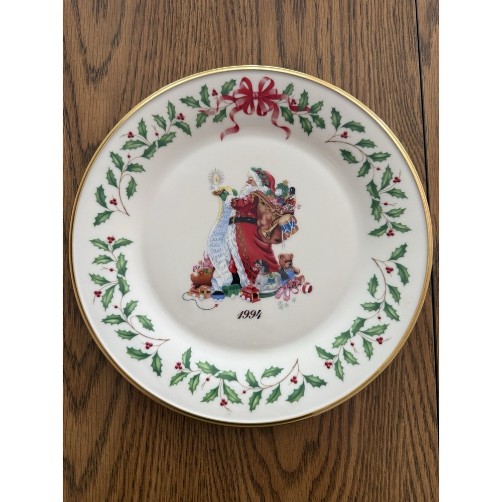 Lenox Christmas Plate Annual Collectors Fourth in Series 1994 Excellent Used